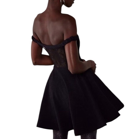 Free People Brooklyn Mini Dress in Black - Picture 2 of 11